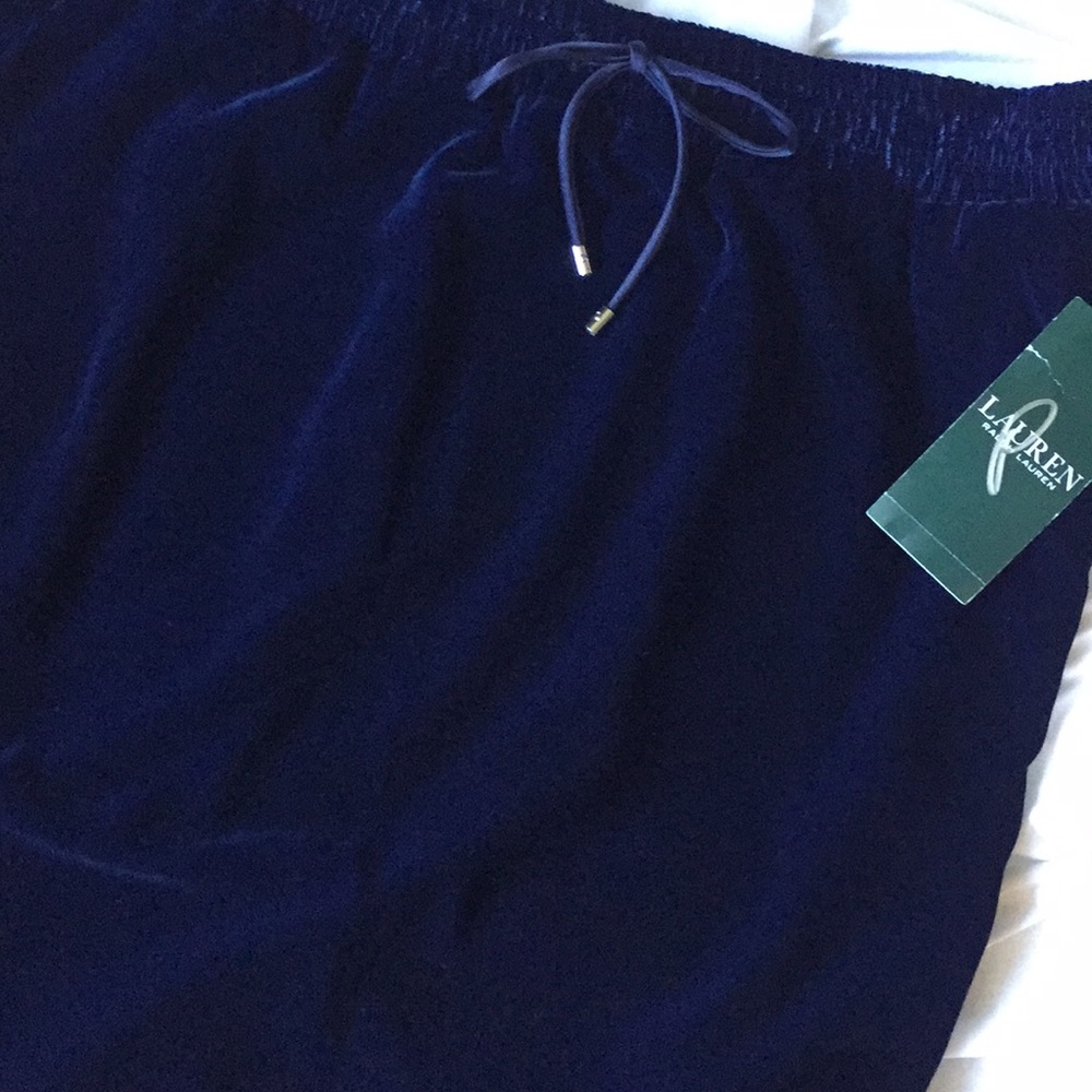 Ralph Lauren Velour Skirt Sz S NWT